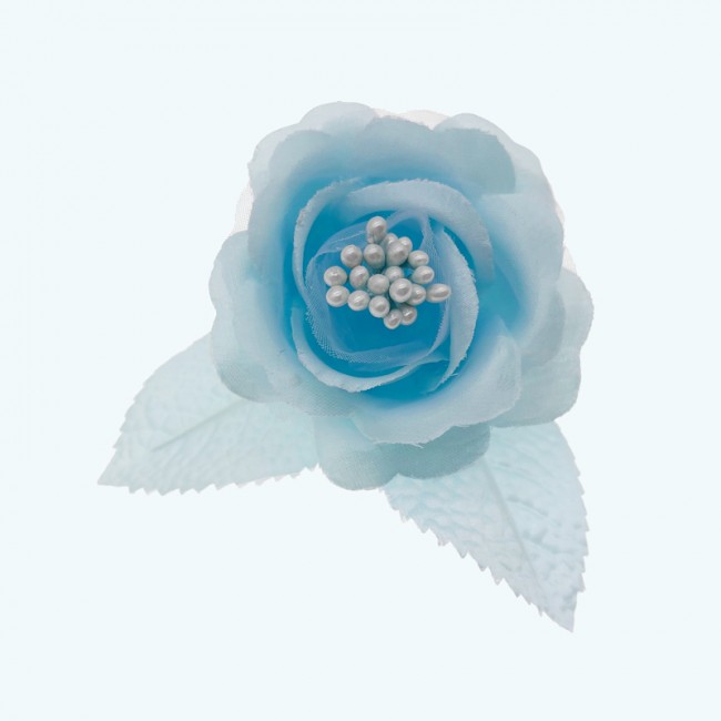 2.5" Diameter Single Satin Rose 1X12 | Light Blue